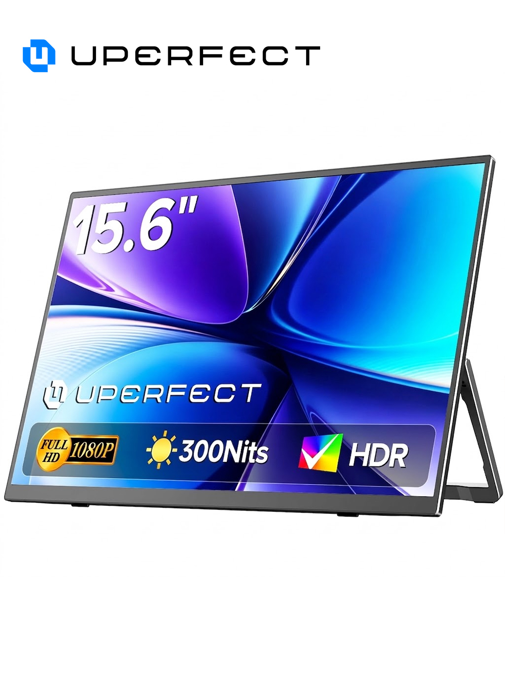 Gaming Monitor Curved - Monitor portátil UPERFECT de 15,6 pulgadas,