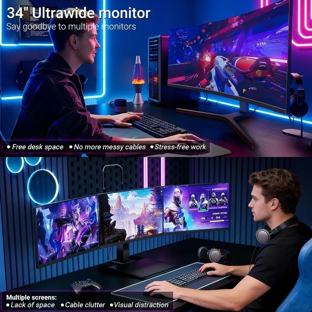 Gaming Monitor Curved - Monitor Curvo para Juegos Garden de