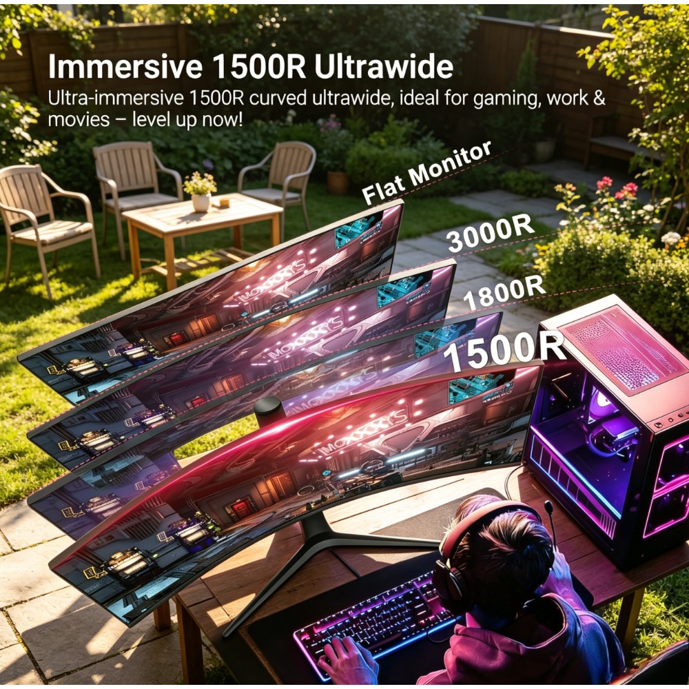 Monitor Curvo para Juegos Gard - Gaming Monitor Curved reseña y precio